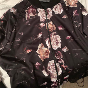 Dolce & Gabbana Black Jacket Roses Mens 3XL
